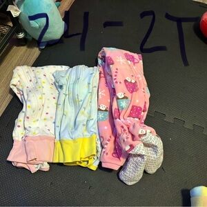 Toddler Pajama Set - Pink, Blue, Yellow, White